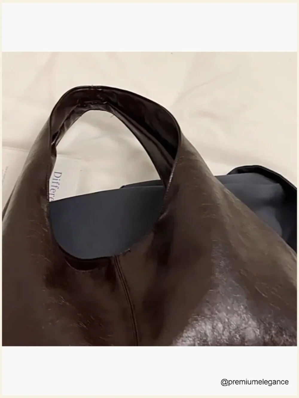 Large Slouchy Hobo Work Tote Bag Faux Leather Shoulder Bag